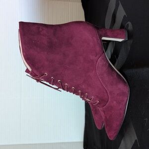 NINE WEST Callah Wine Suede Women's Bootie